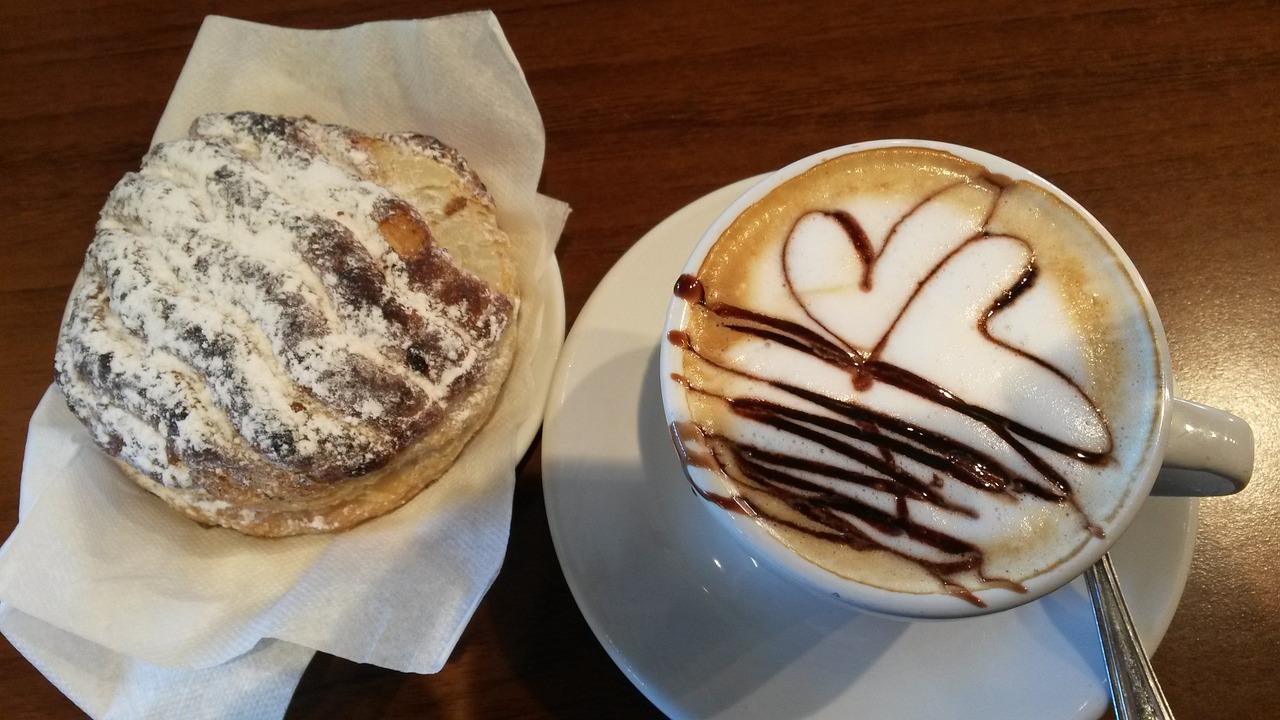 breakfast good morning cappuccino free photo