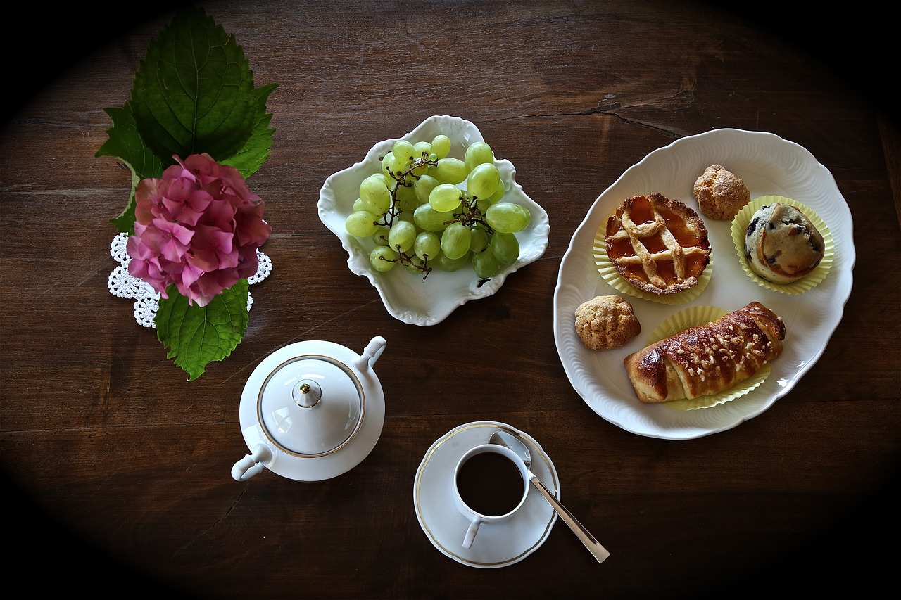 breakfast coffee biscuits free photo