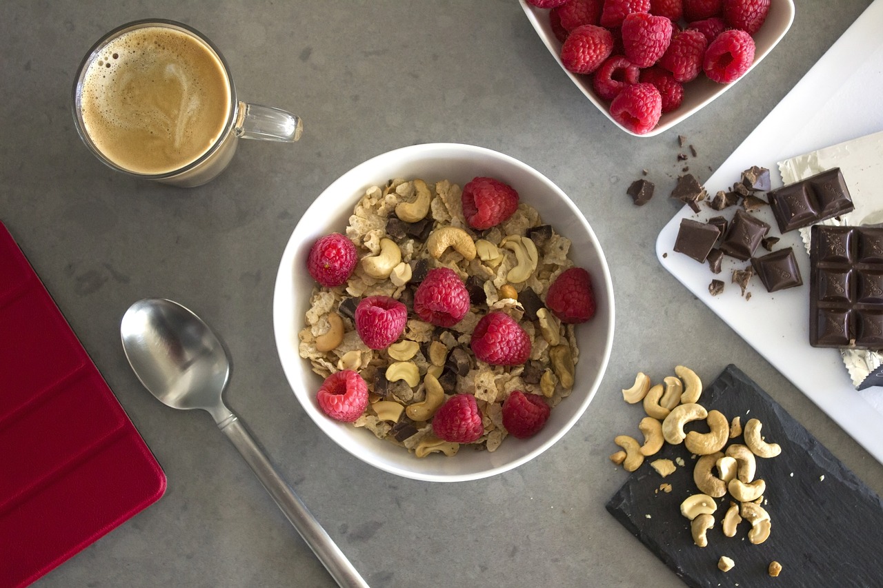 breakfast cereal milk free photo