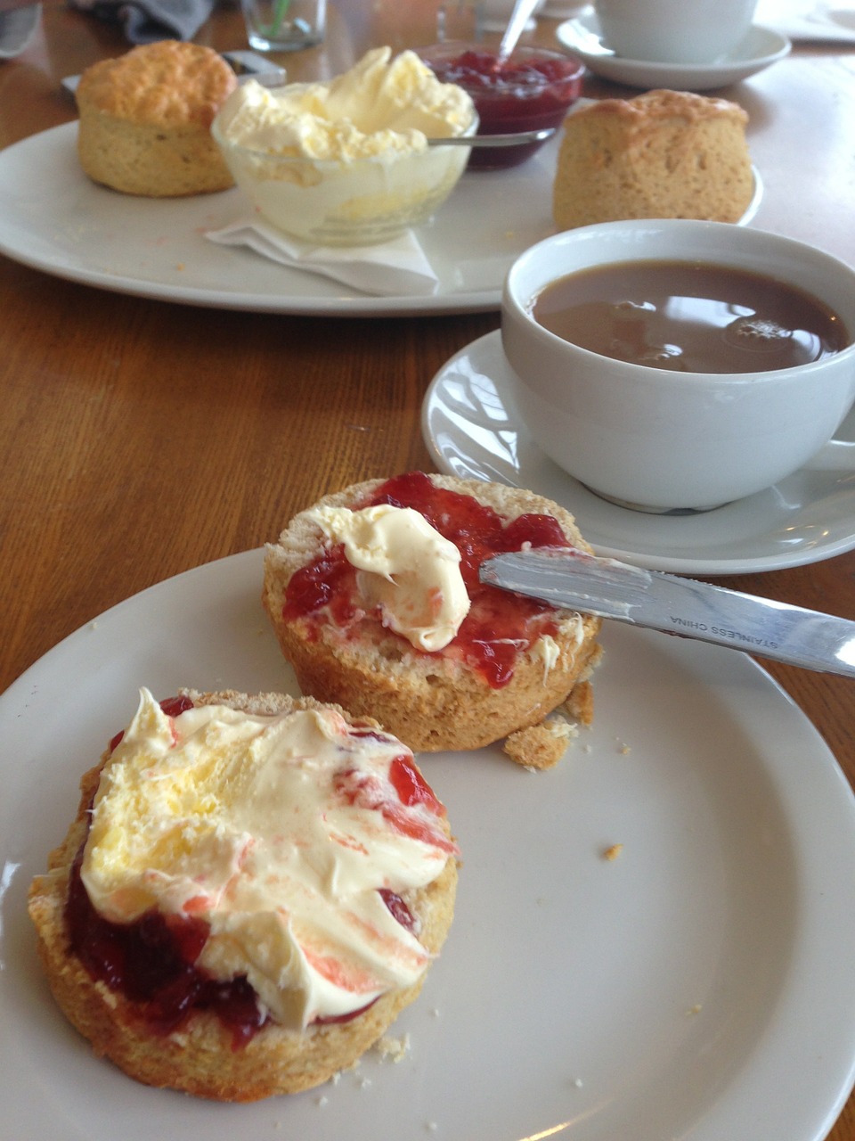 breakfast cream tea jam free photo