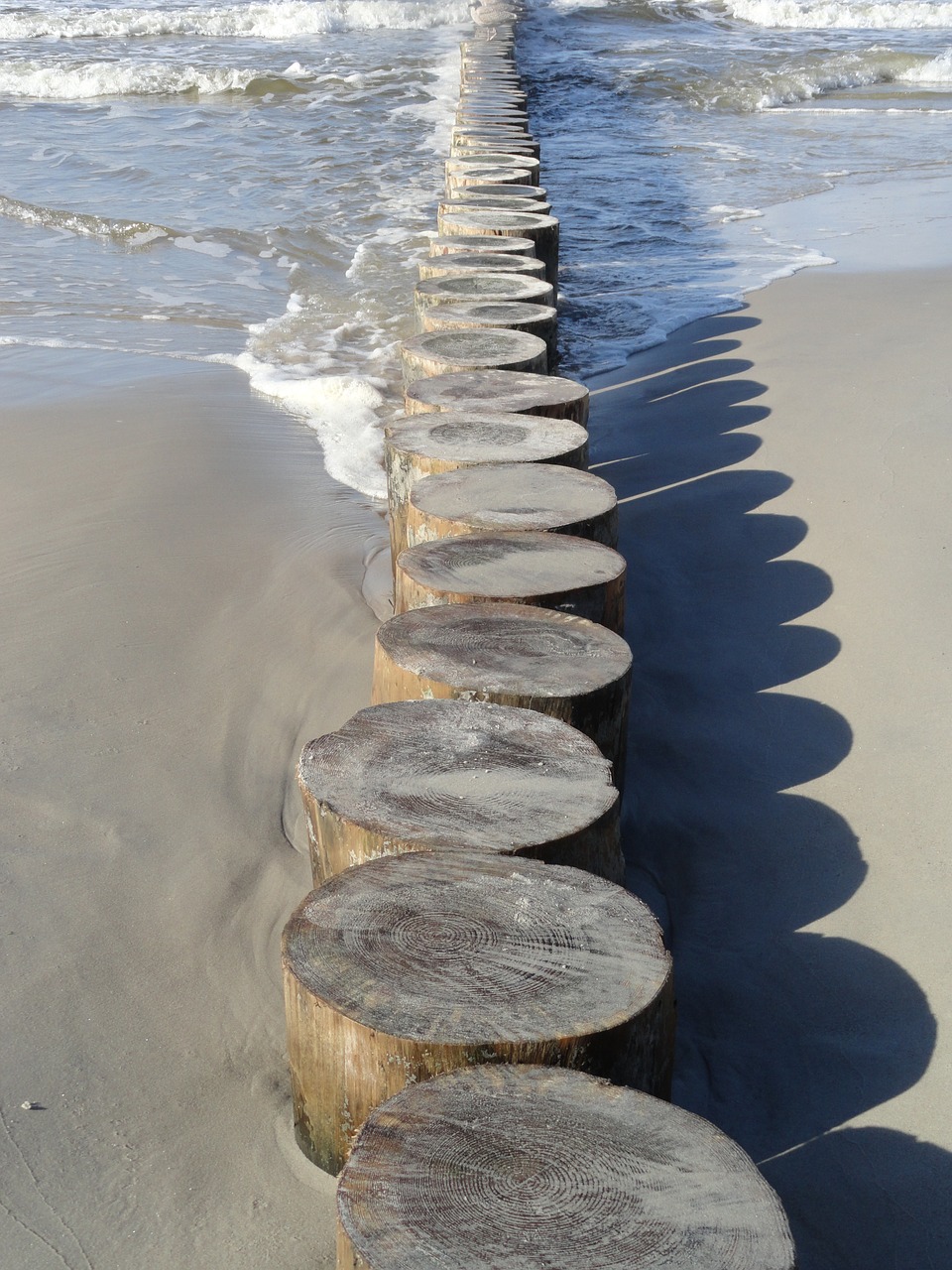 breakwater sea way free photo