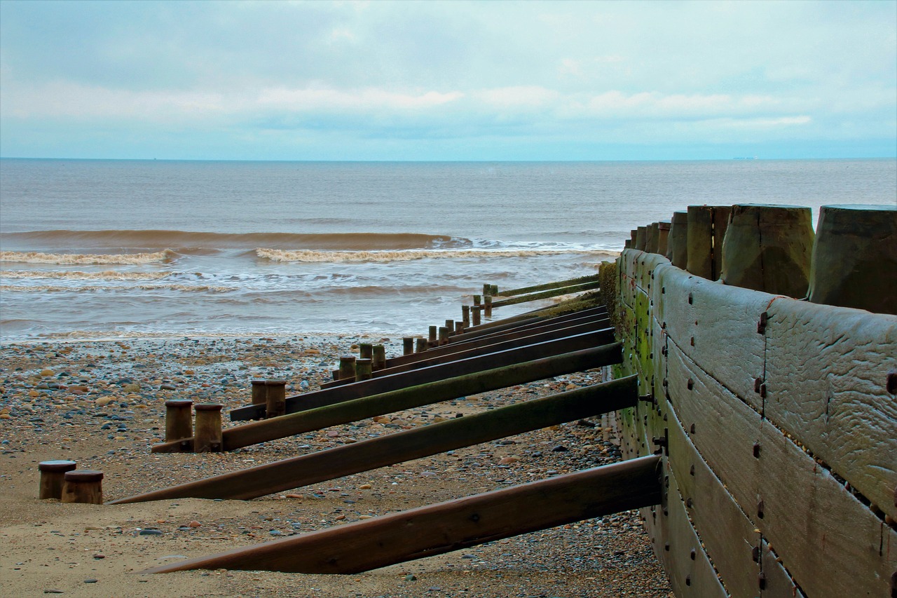 breakwater seaside landscape free photo