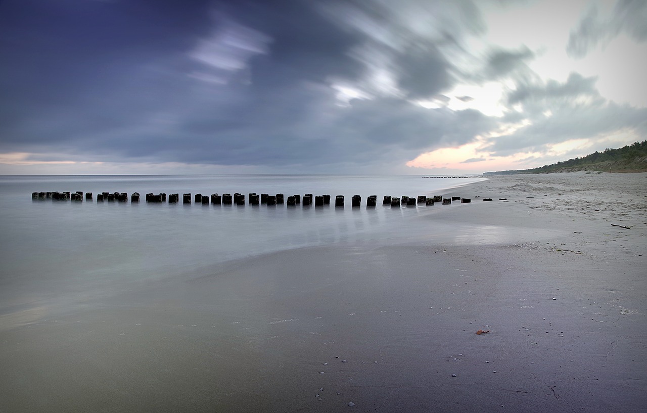 breakwater sea beach free photo