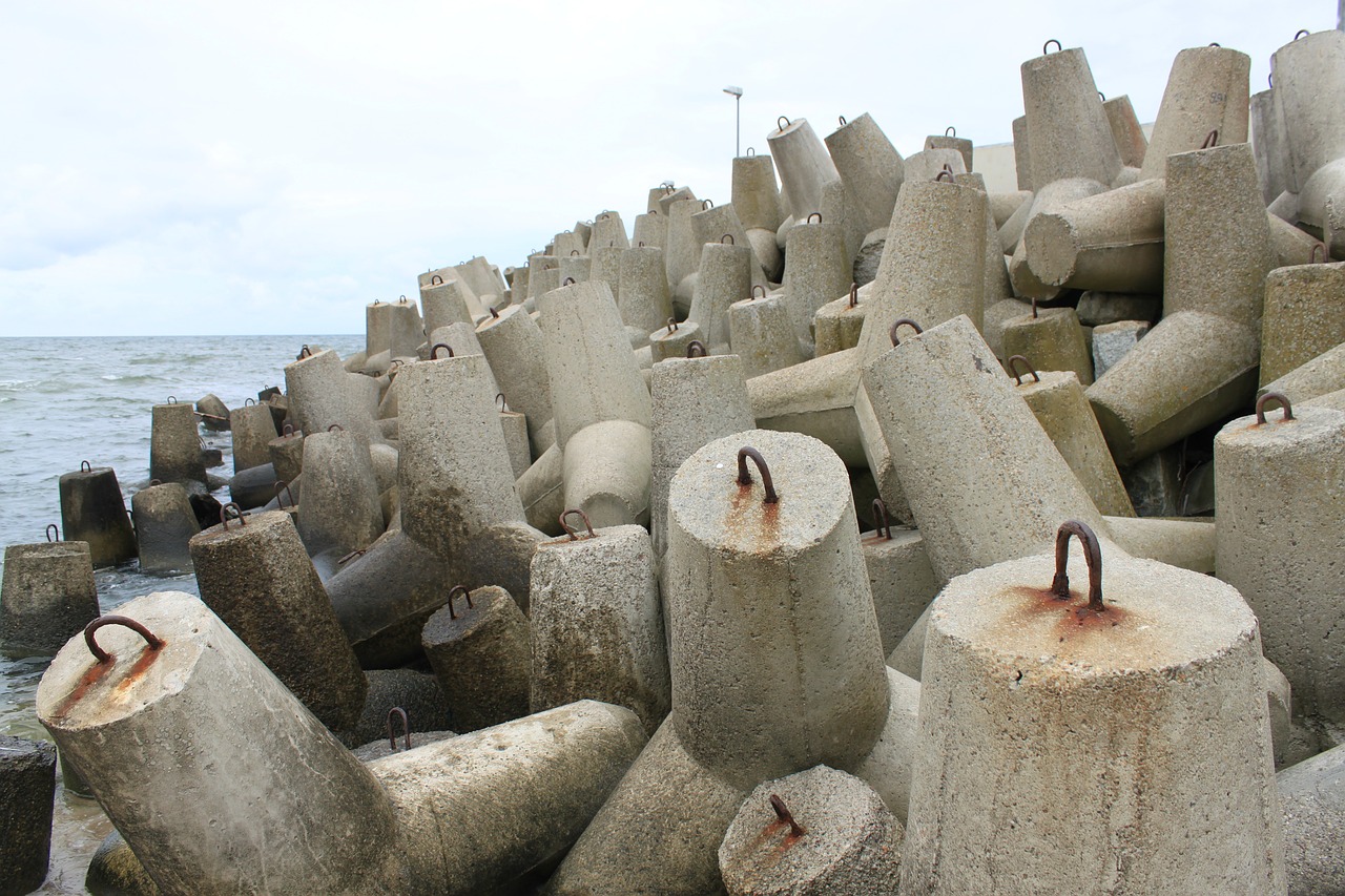 breakwater the baltic sea sea free photo