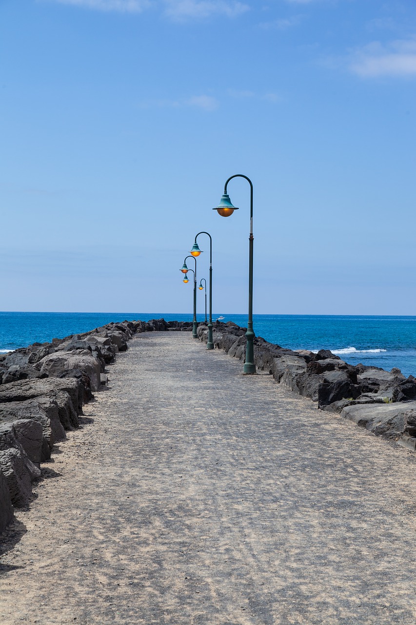 breakwater  walking path  path free photo