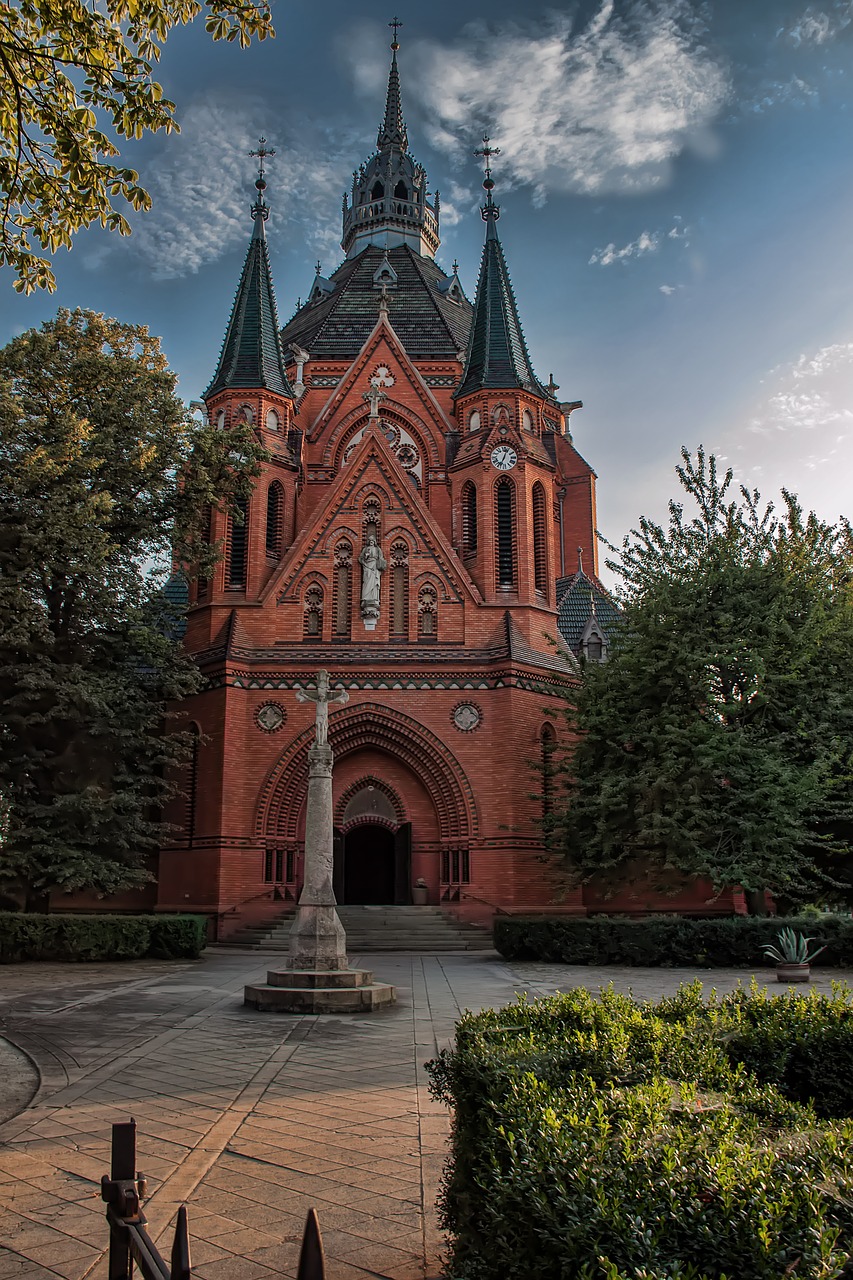 břeclav czech republic the church of the visitation of the virgin mary free photo