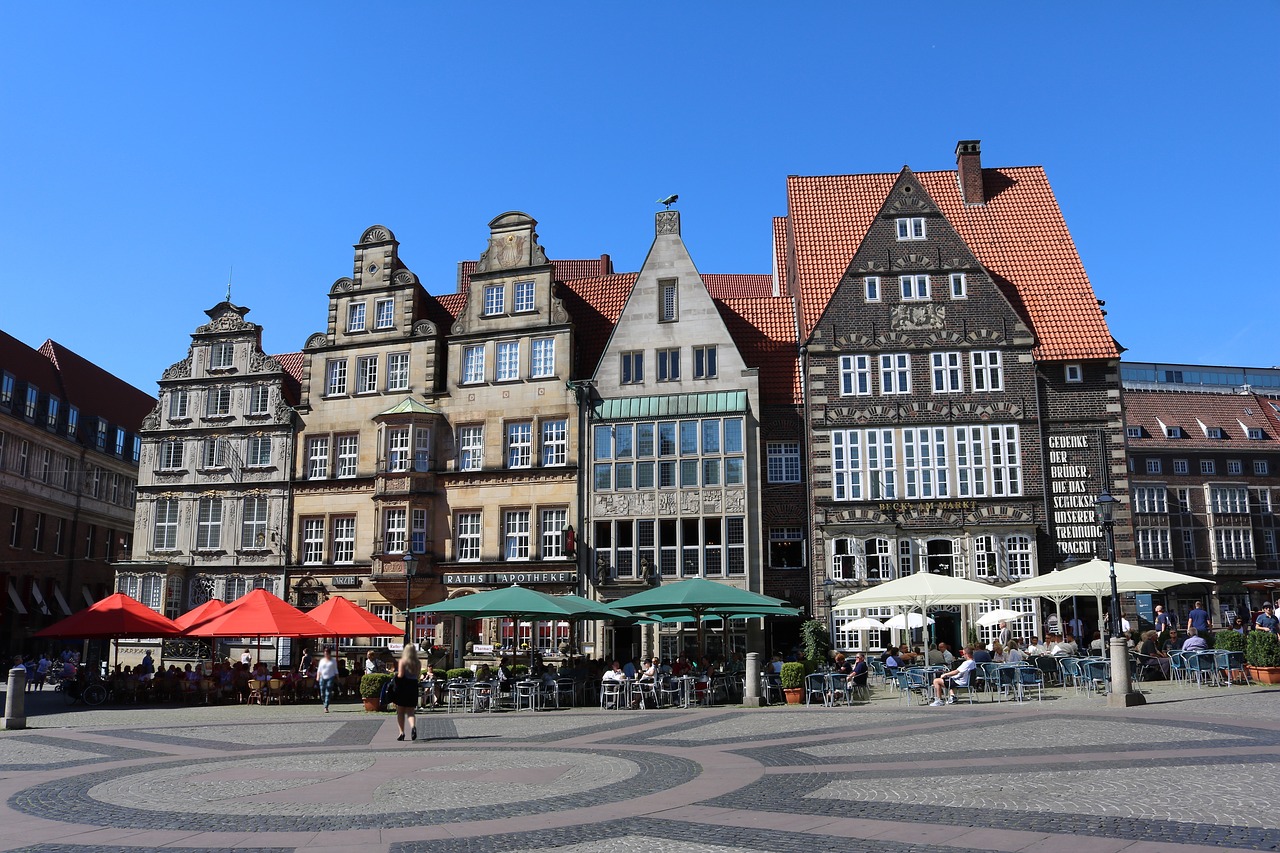 bremen marketplace old town free photo