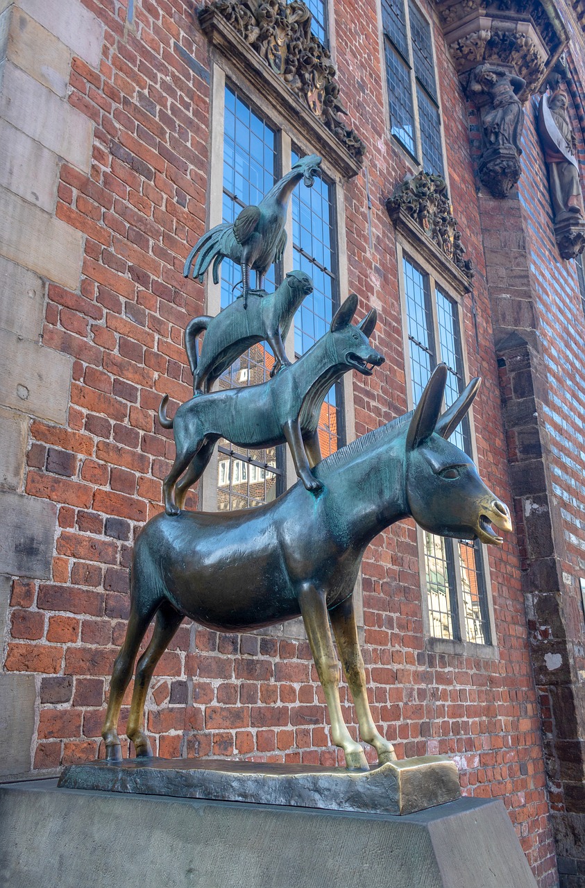 bremen  town musicians  landmark free photo