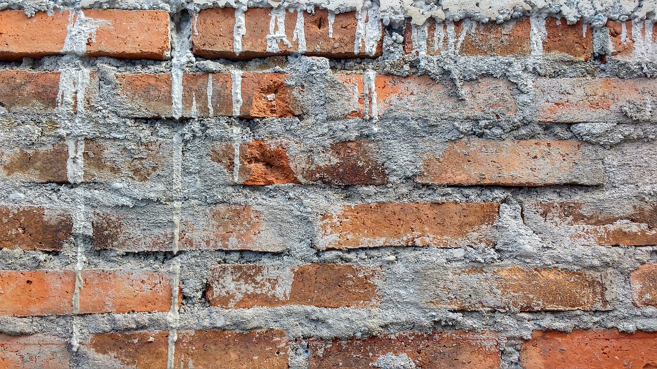 brick construction wall free photo