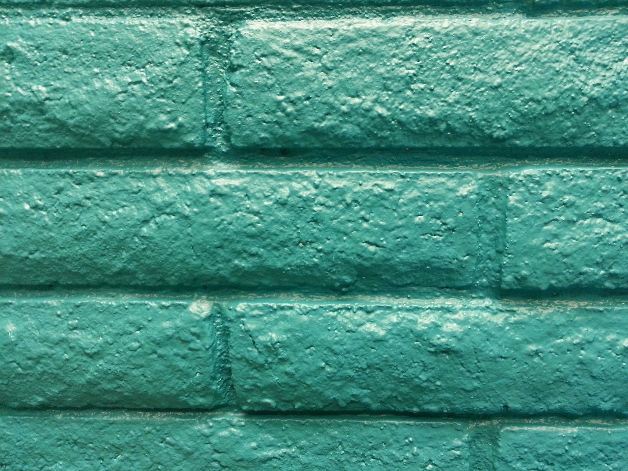 brick wall turquoise free photo