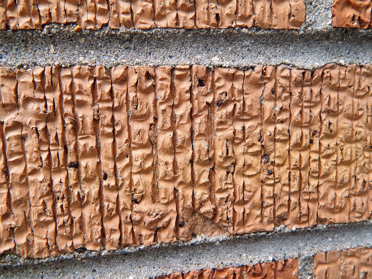 orange brick texture wall free photo