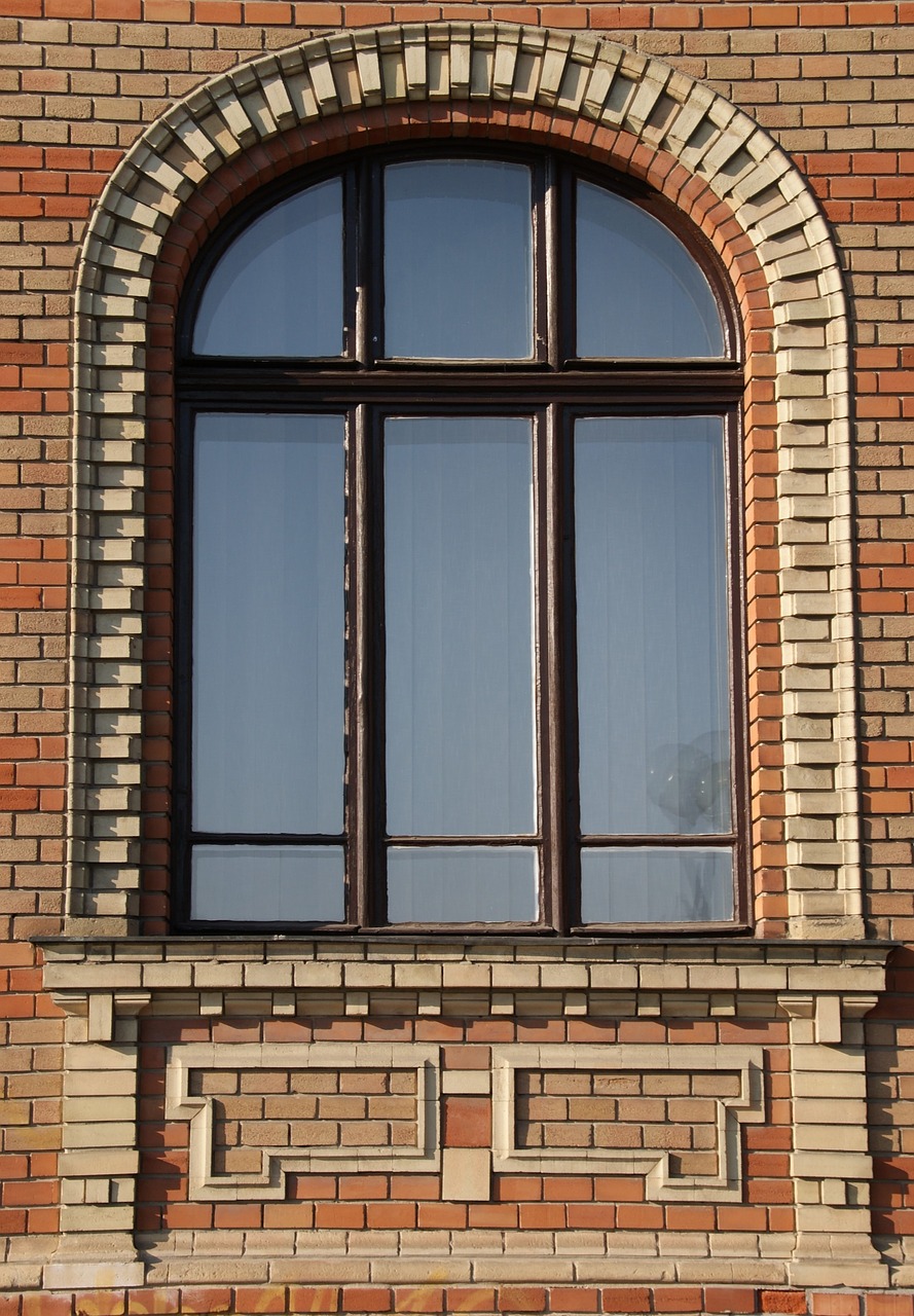 brick architecture window free photo