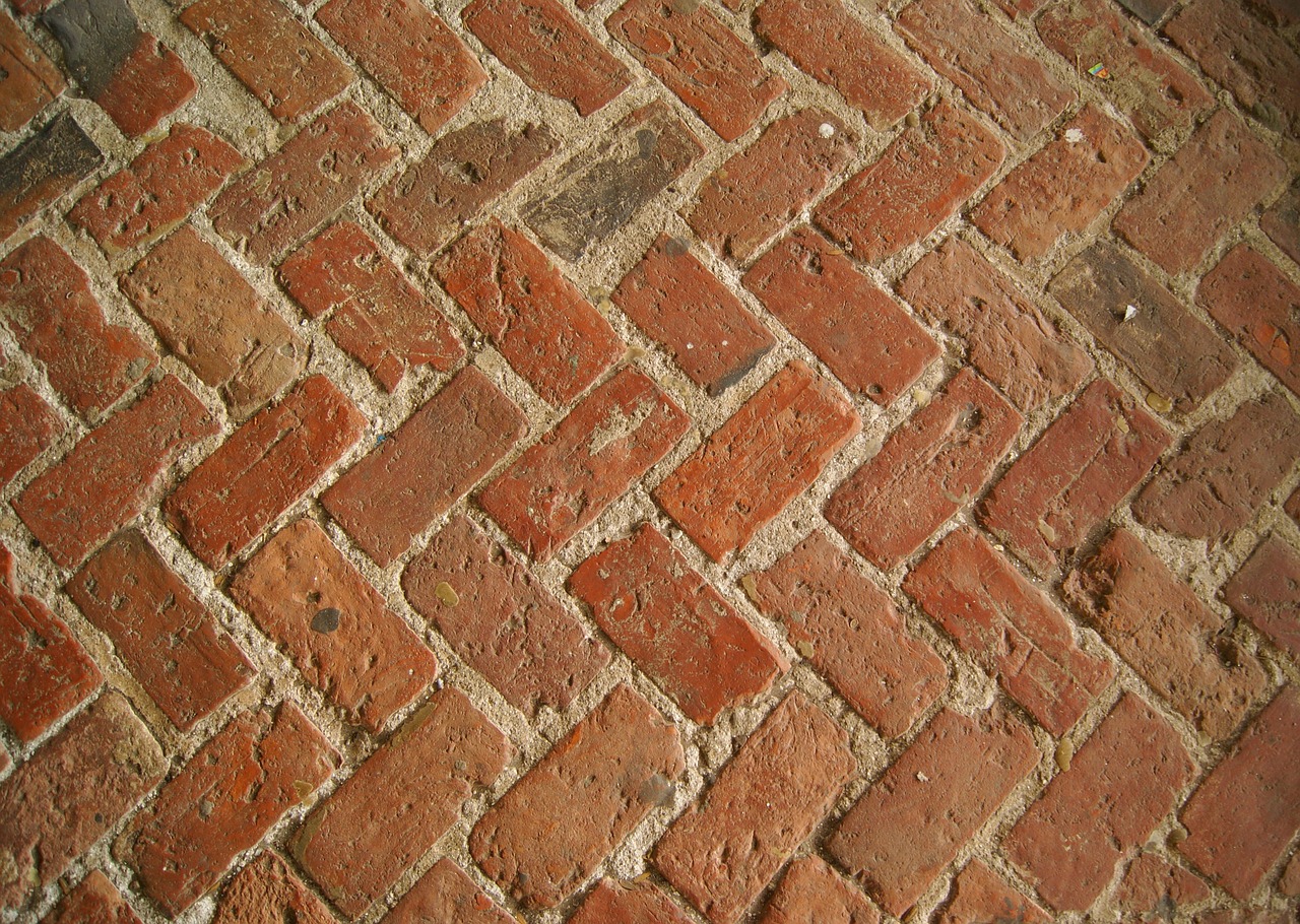 brick pattern ground free photo