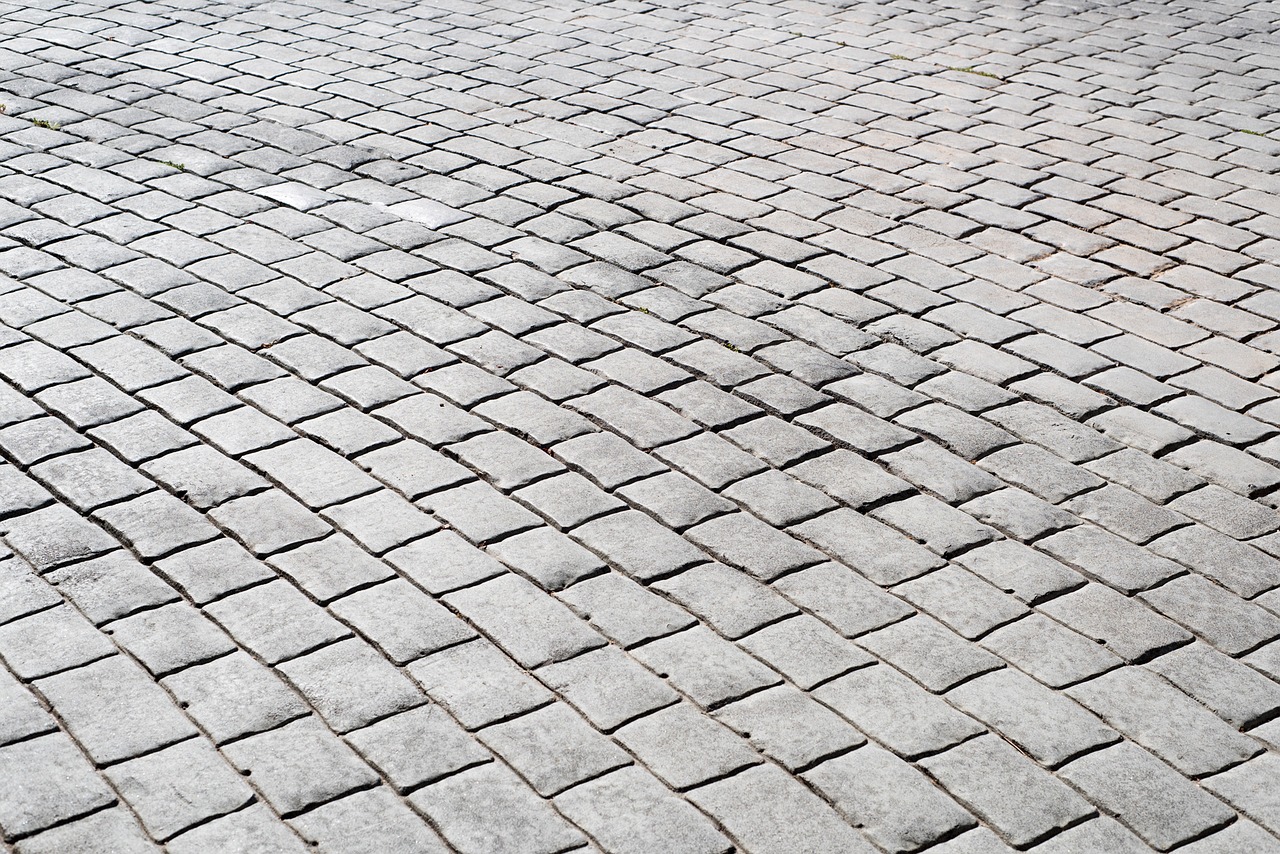 brick cobblestone grey free photo