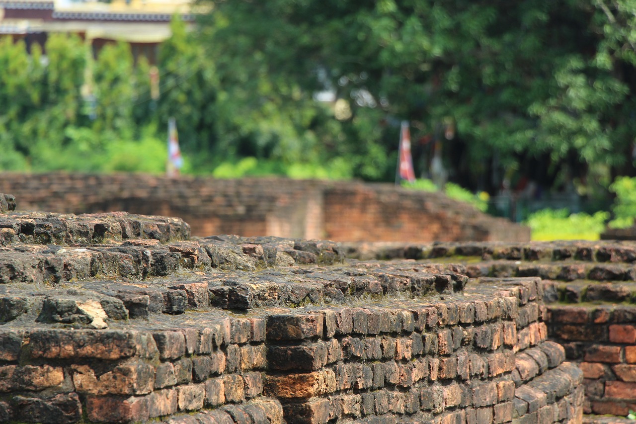 brick lumbini nepal free photo
