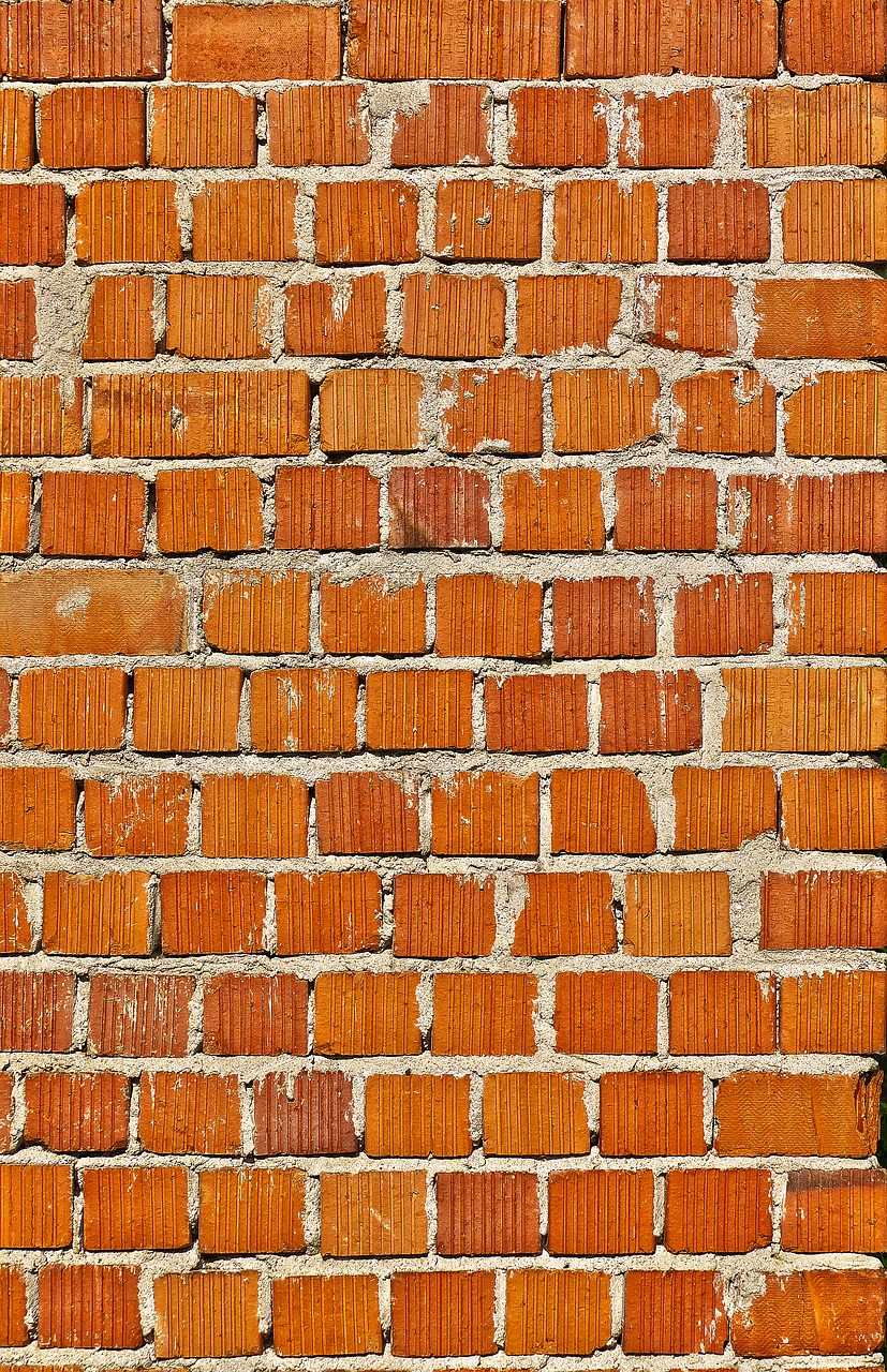 brick  hollow hole brick  facade free photo