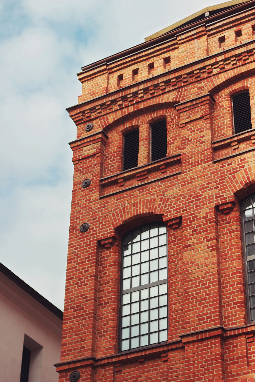 brick building factory free photo