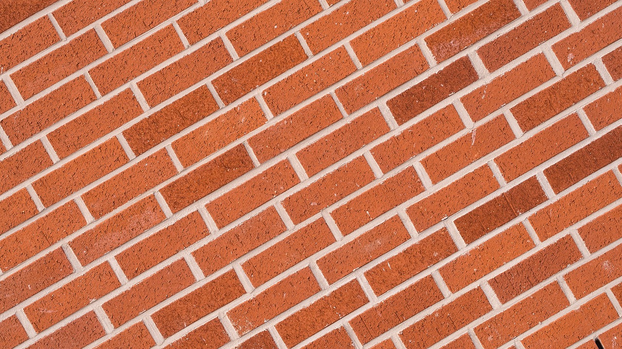 brick wall tilted free photo