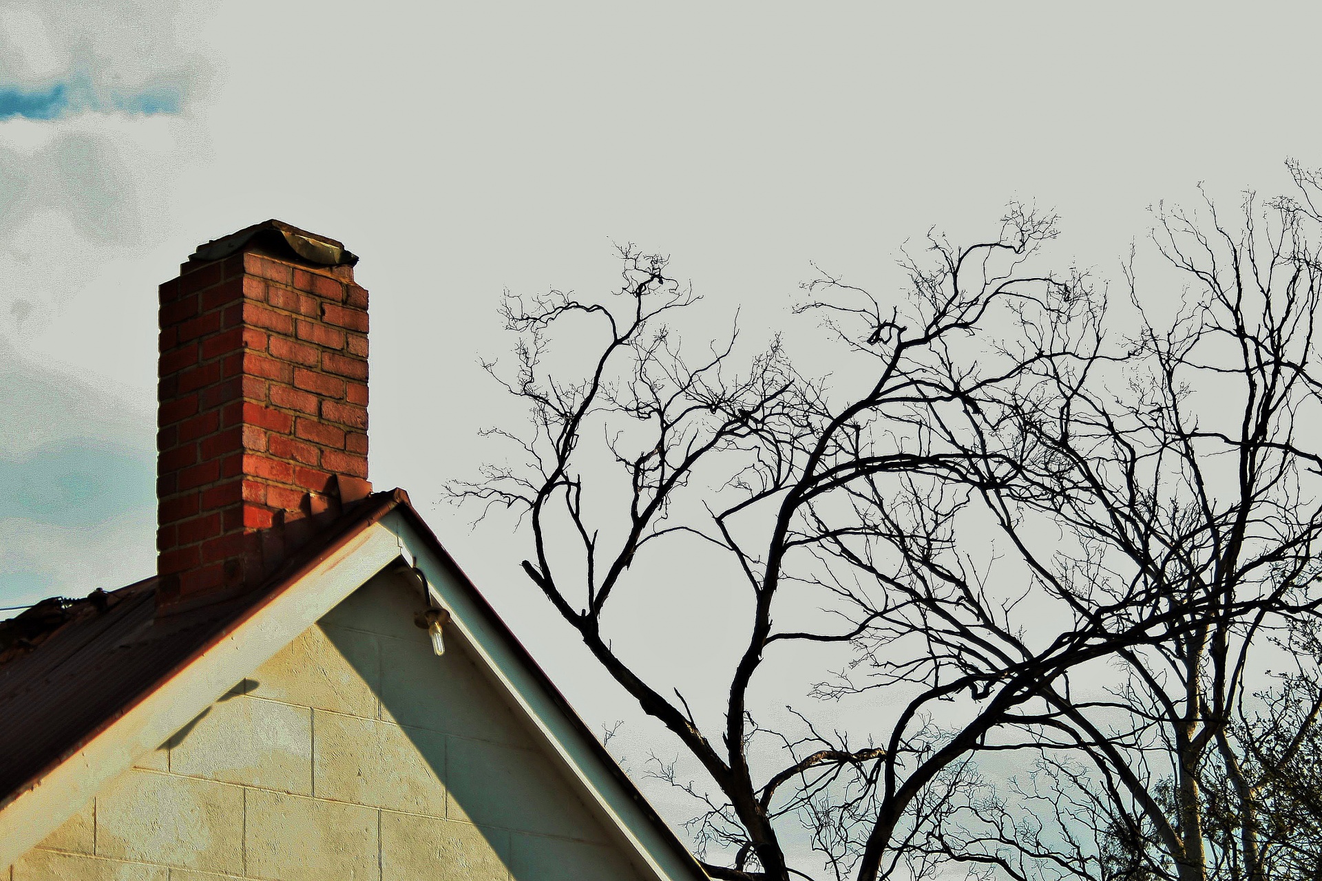 roof chimney brick free photo