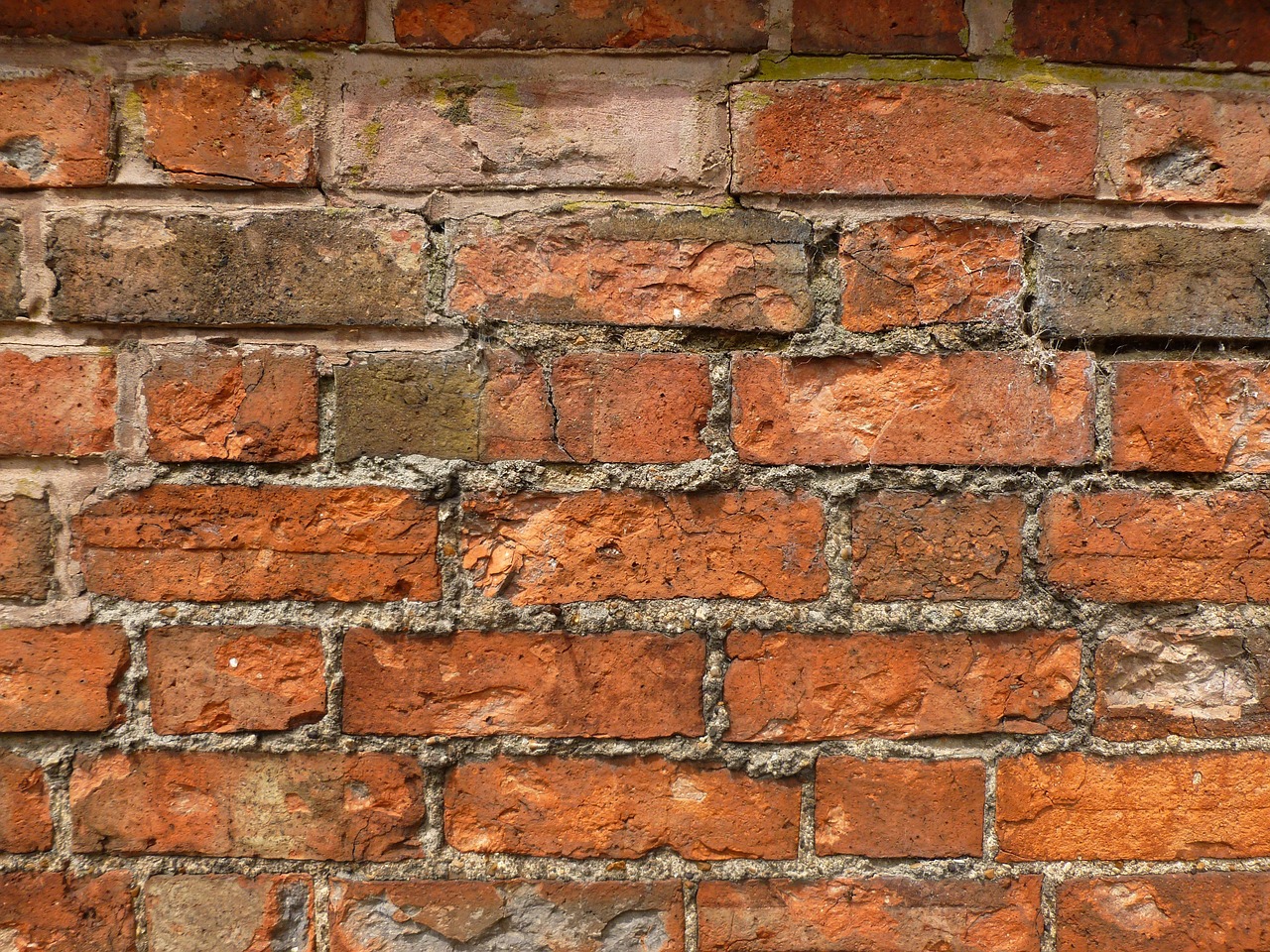 brick wall building mortar free photo