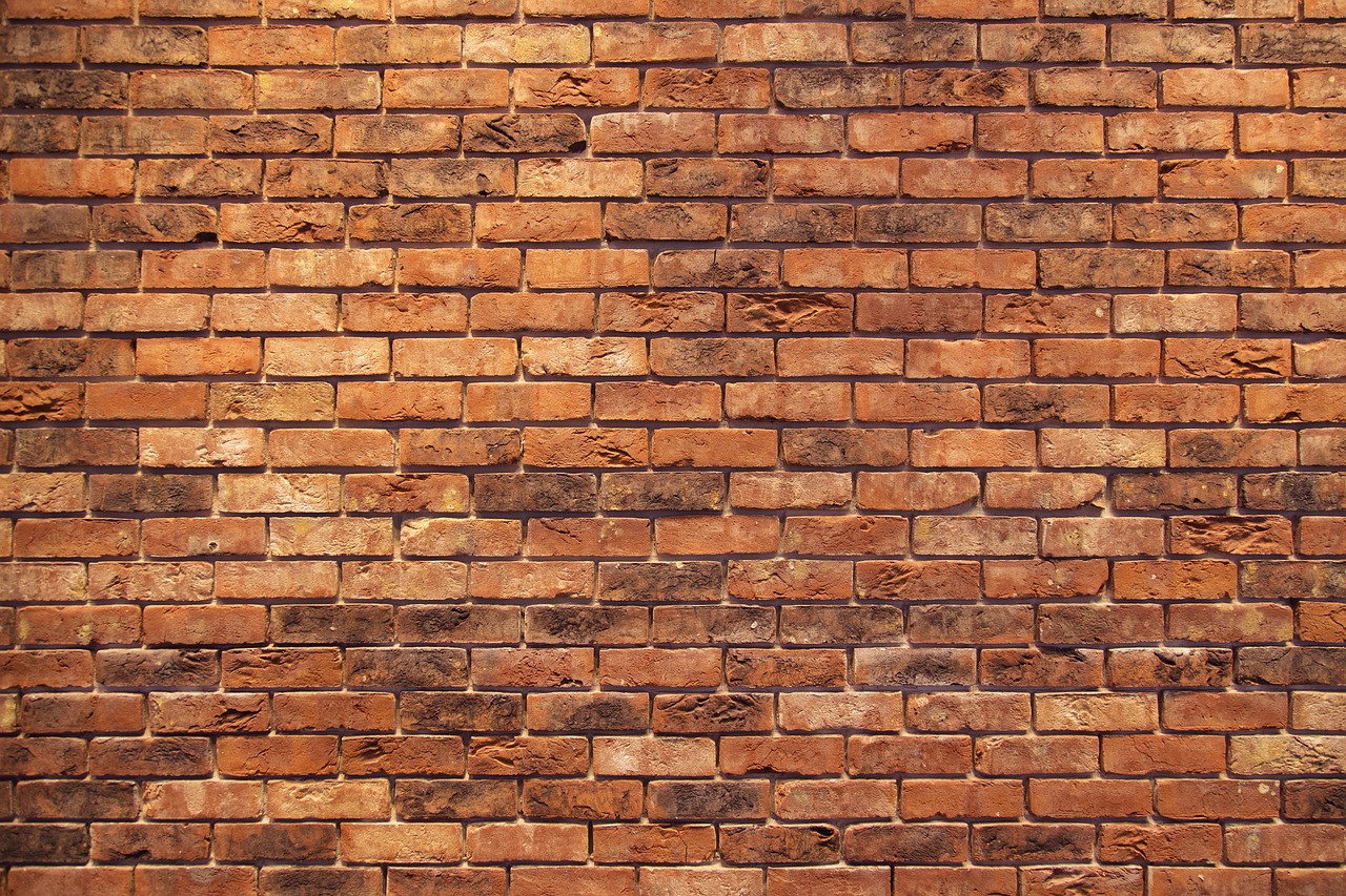 brick wall red background free photo