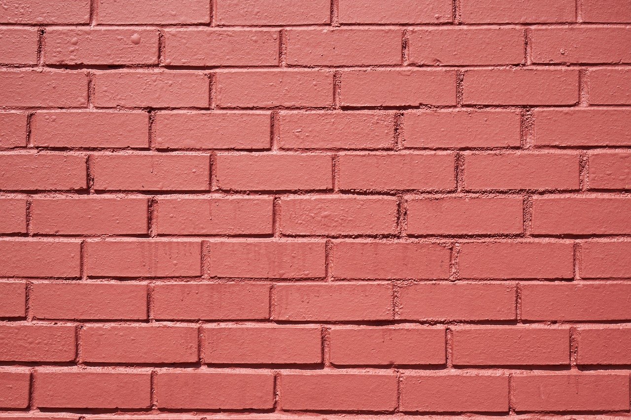 brick wall red pink free photo