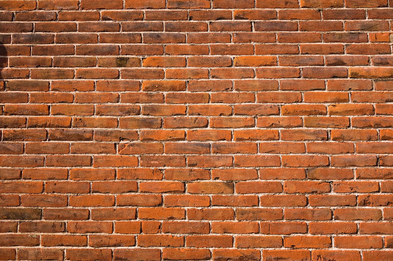 brick wall  red brick wall  wall free photo