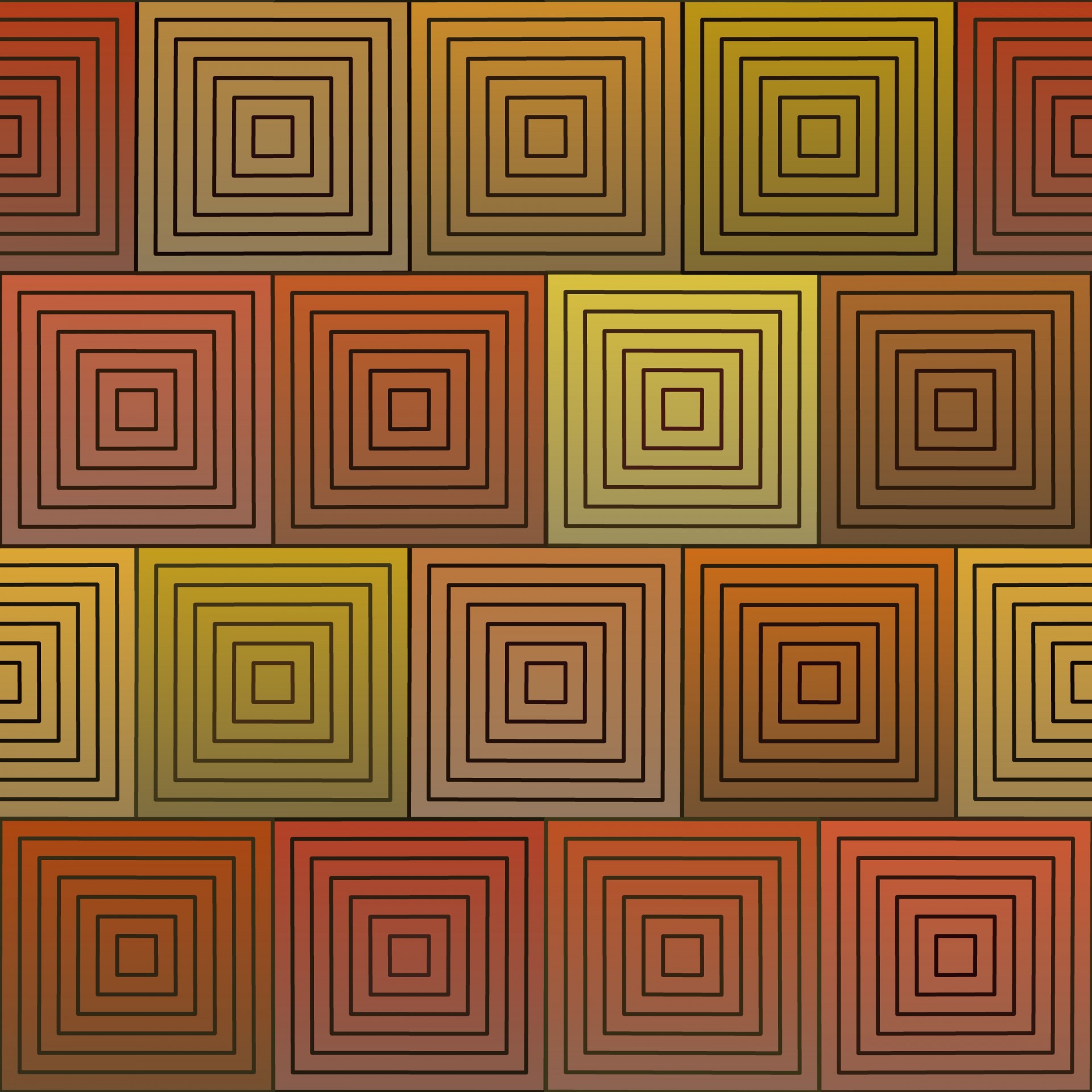 concentric squares mosaic free photo