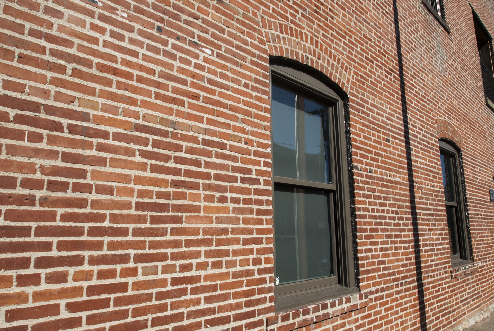 brick wall windows free photo