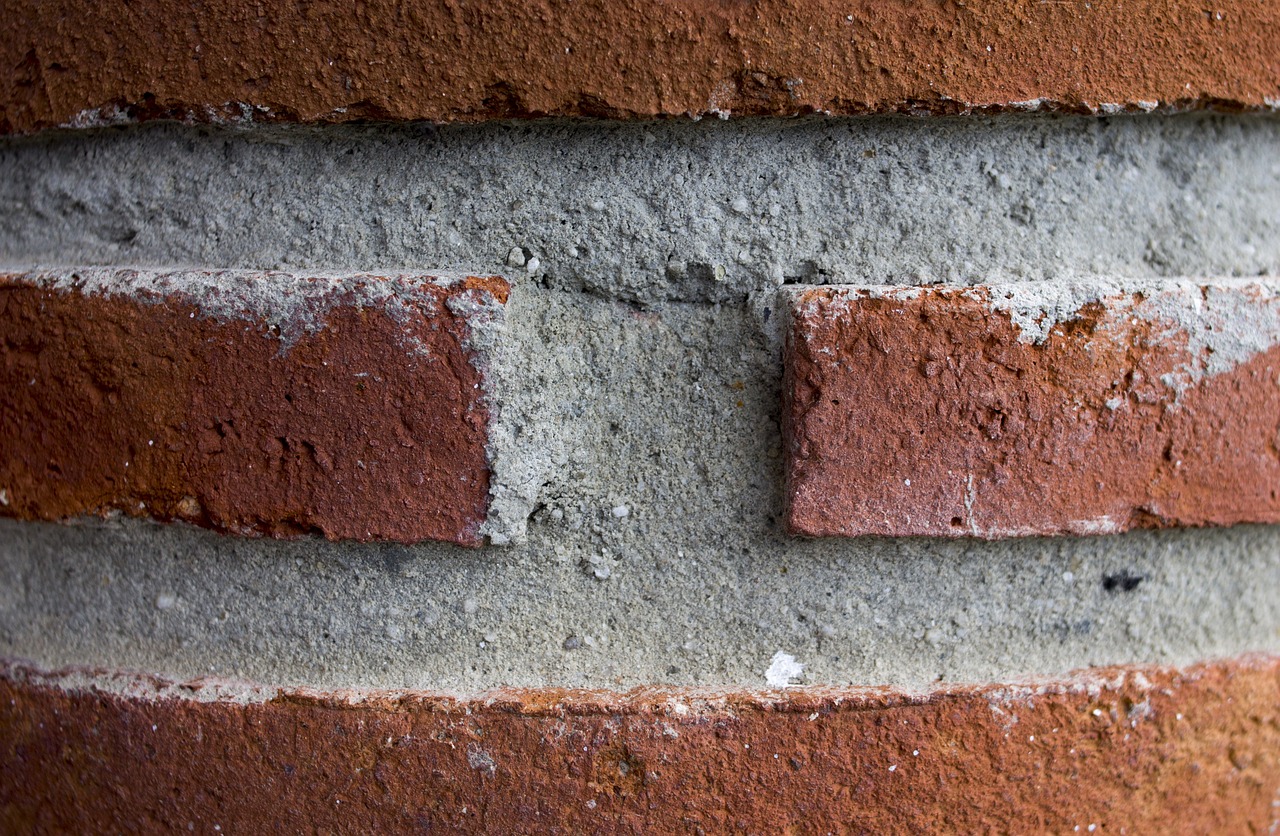 bricks construction column free photo