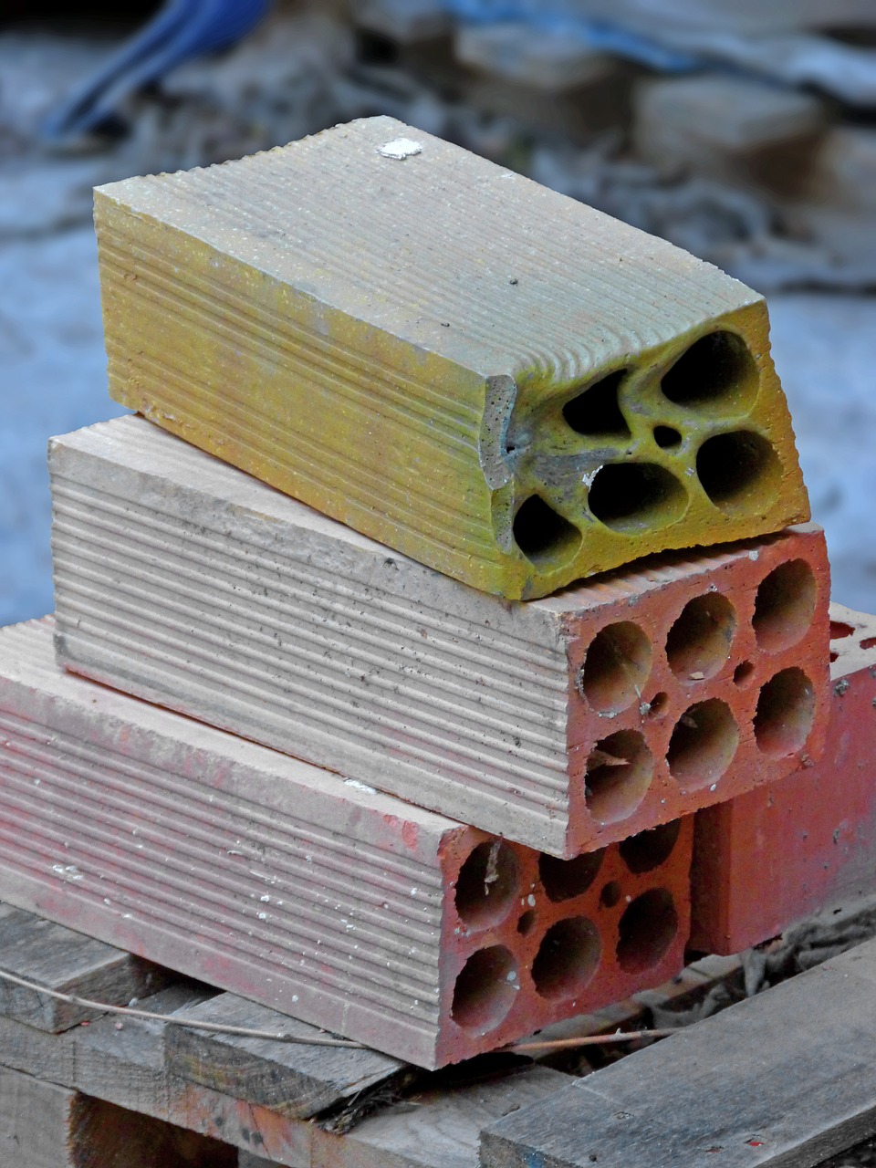 bricks terracotta melted free photo
