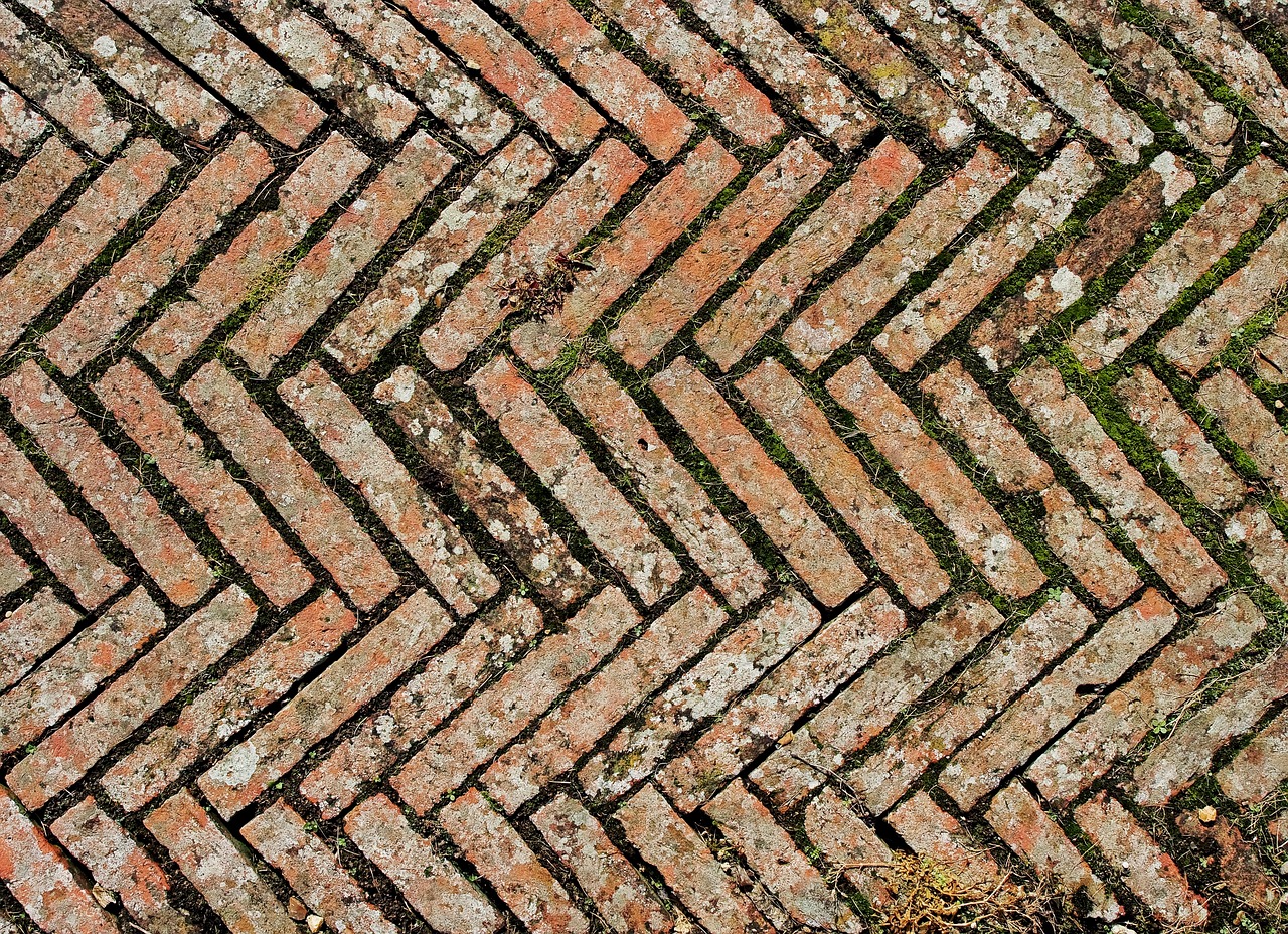 bricks diagonal chevron free photo