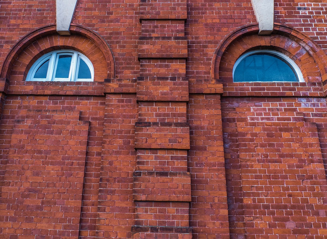 bricks eyes wall free photo