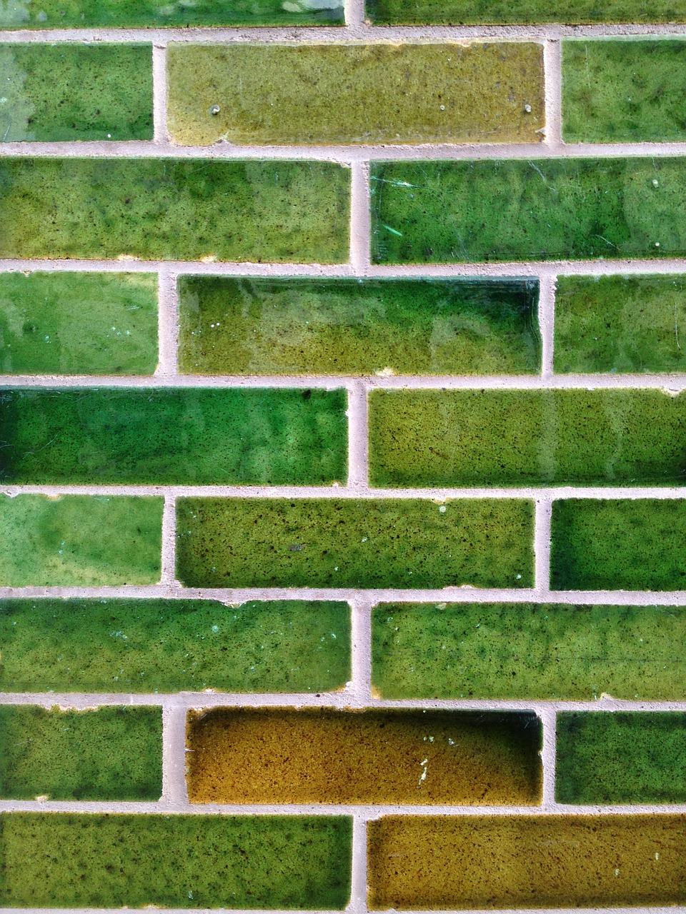bricks green texture free photo