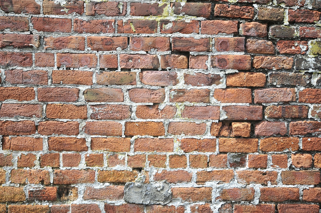 bricks wall old free photo