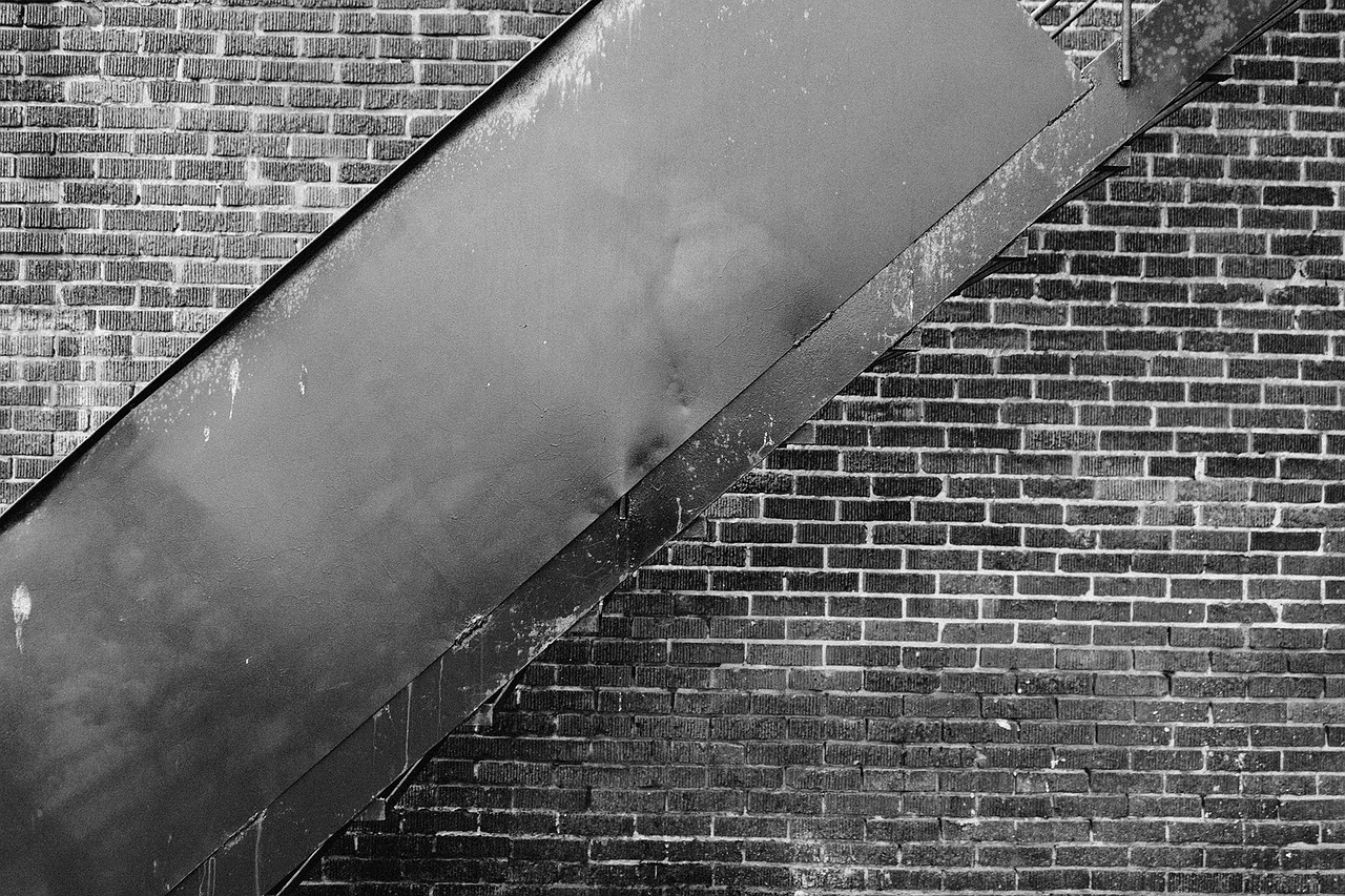 bricks wall staircase free photo