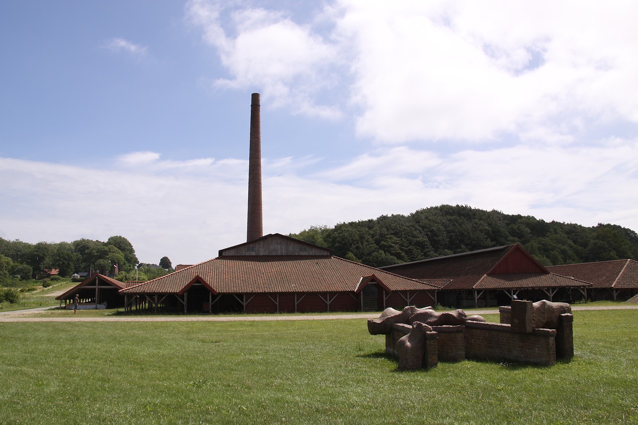 brickyard  chimney  warehouse free photo