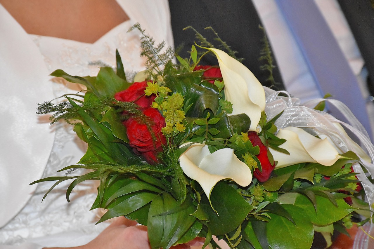 bridal bouquet wedding bride free photo