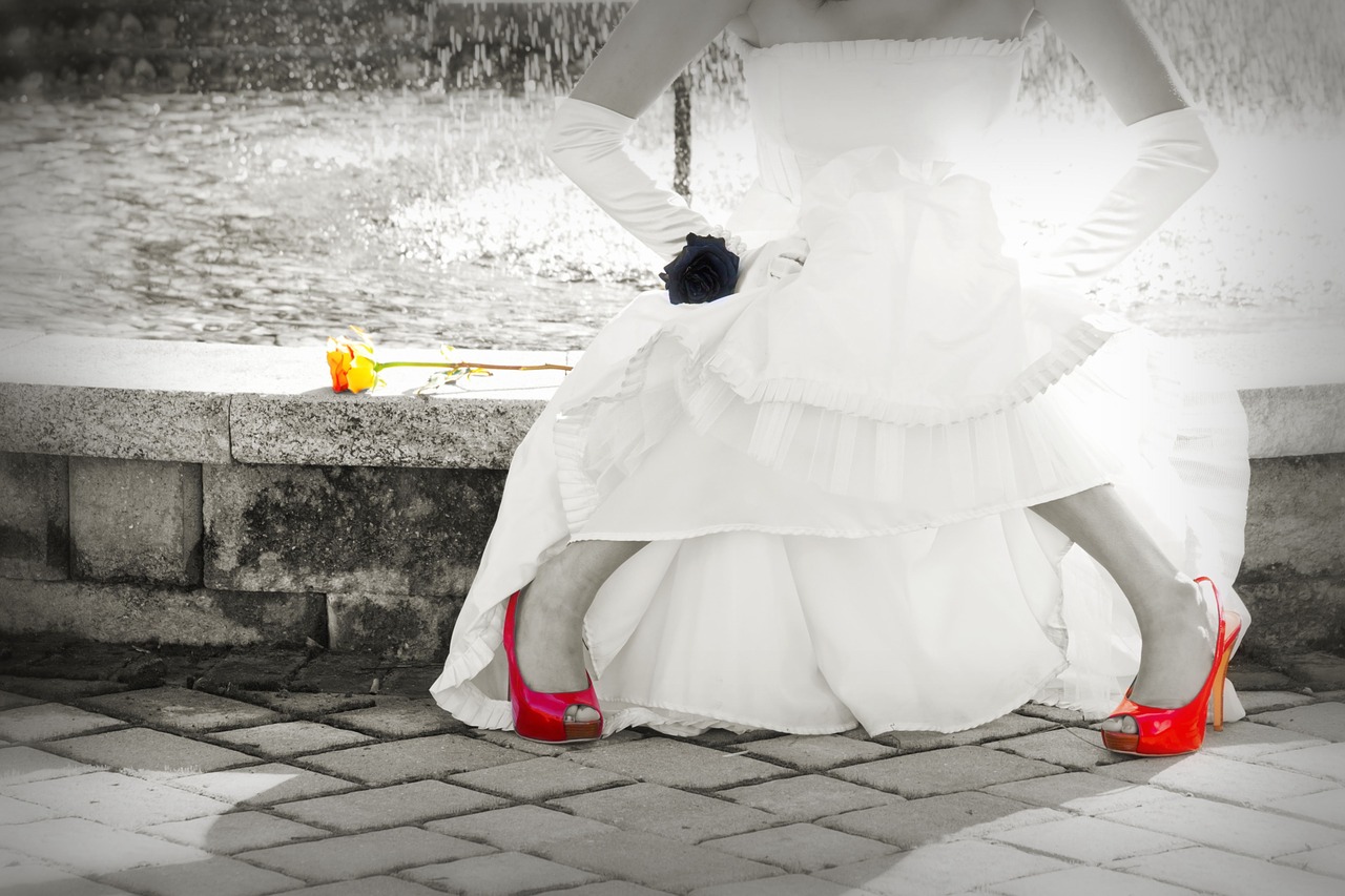 bride wedding shoes wedding free photo