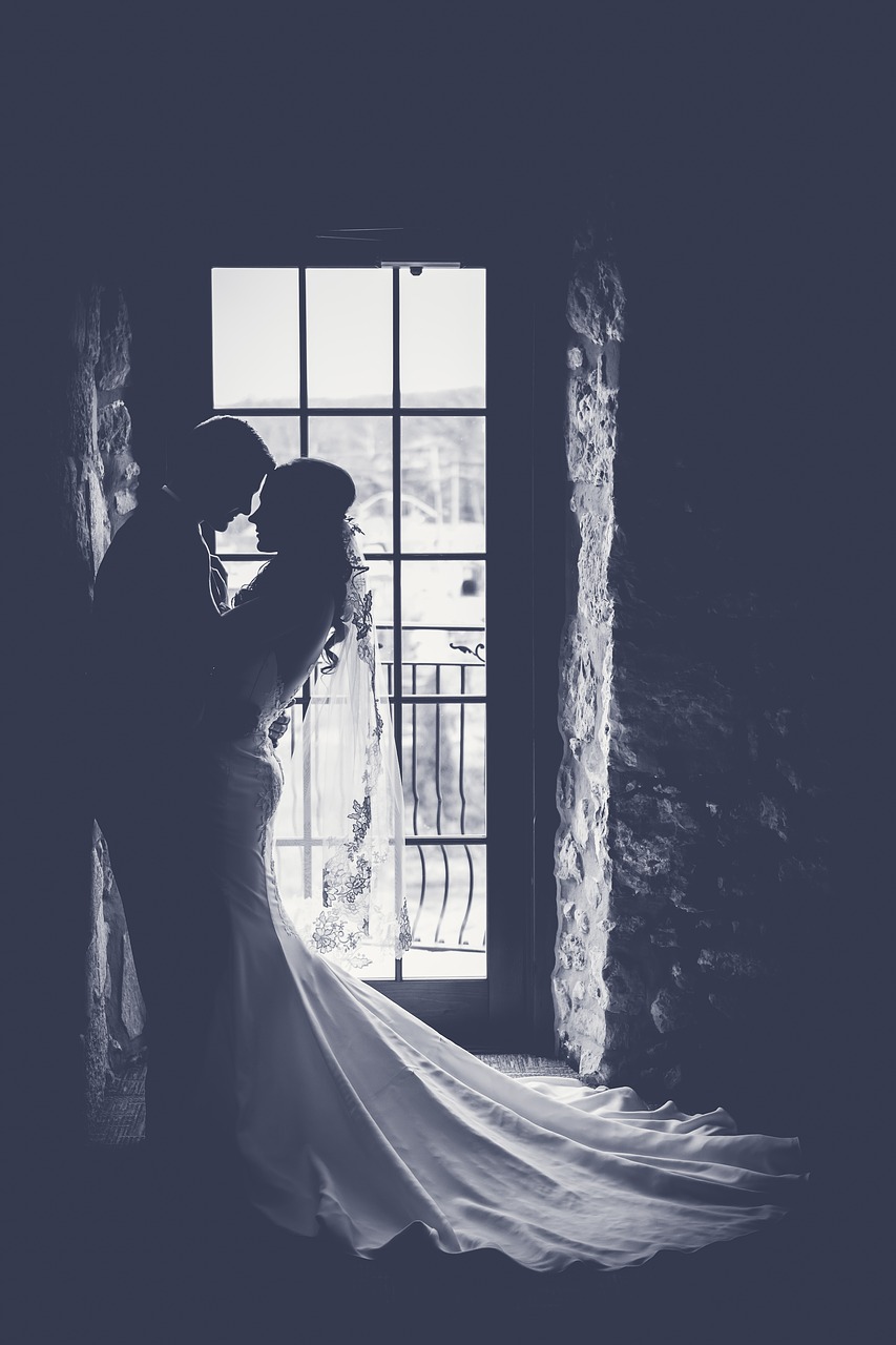 bride couple dark free photo