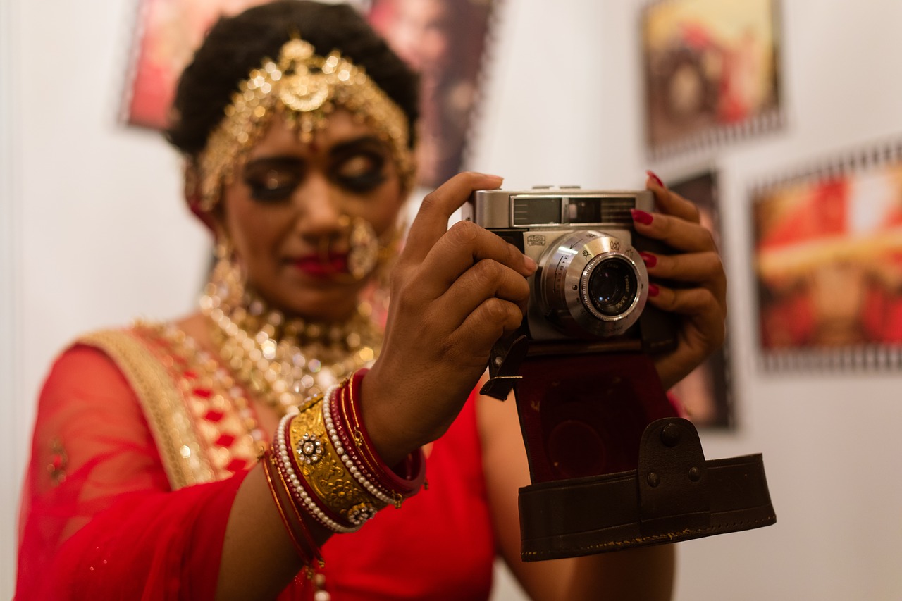 bride camera vintage free photo