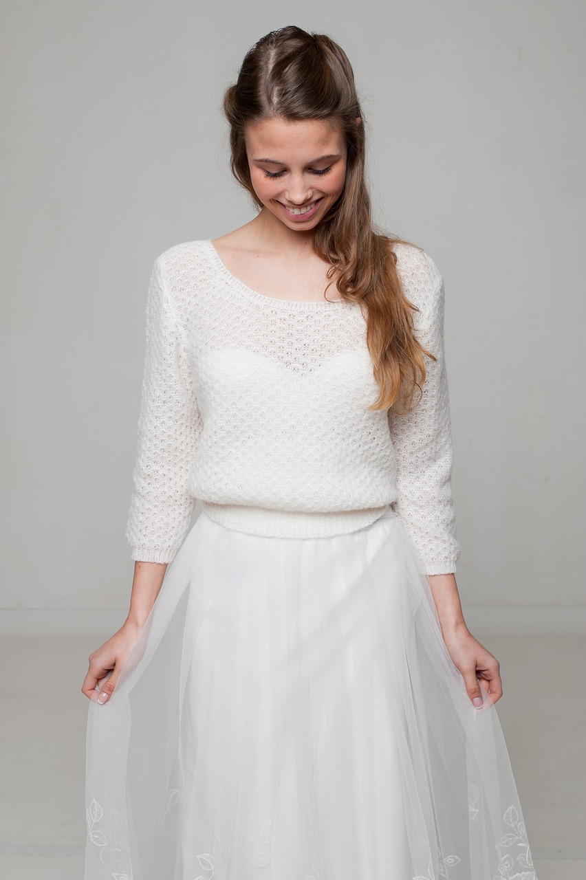 bride bride-to-be sweater knitting sweater free photo