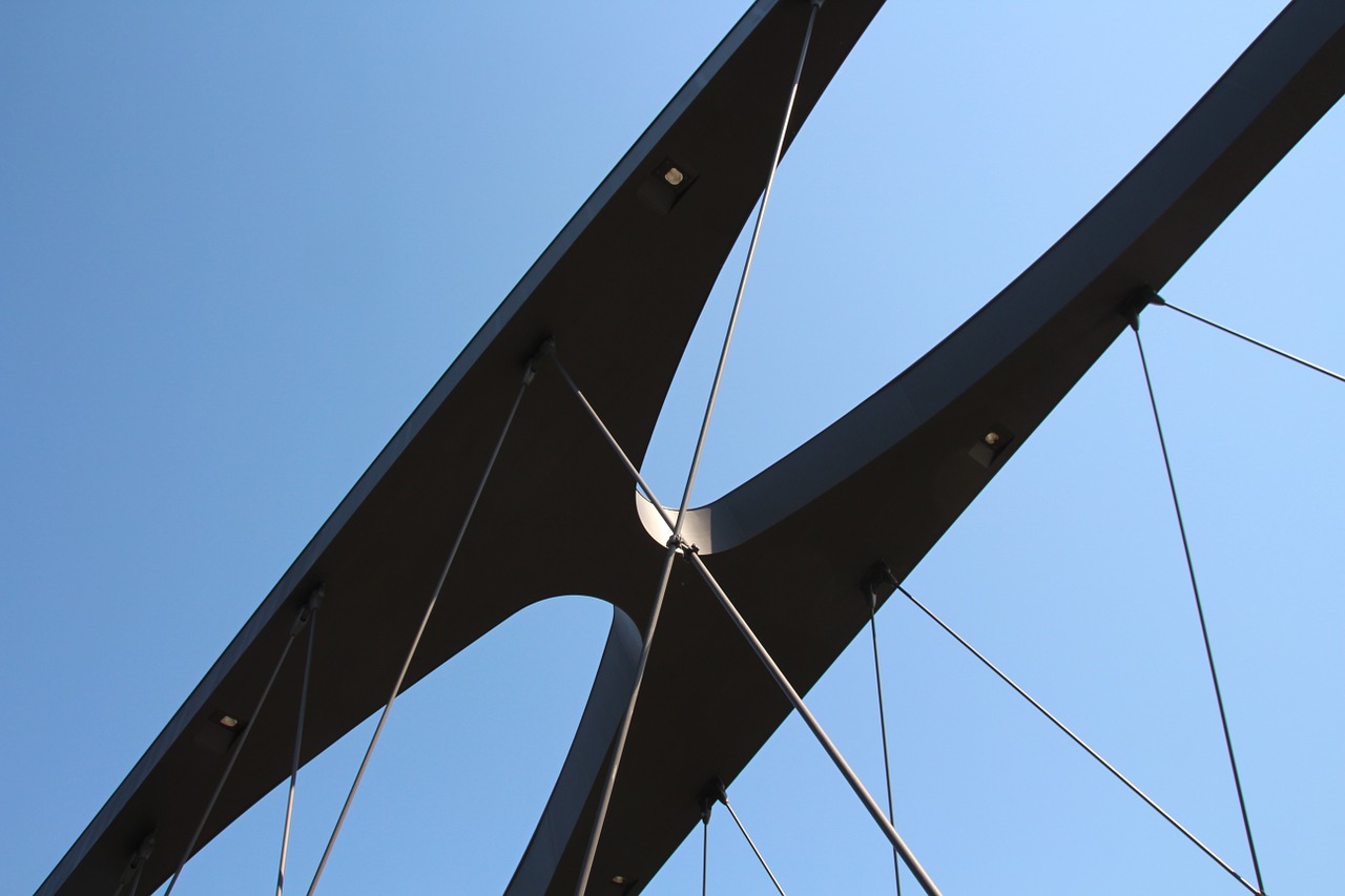 bridge structure cables free photo