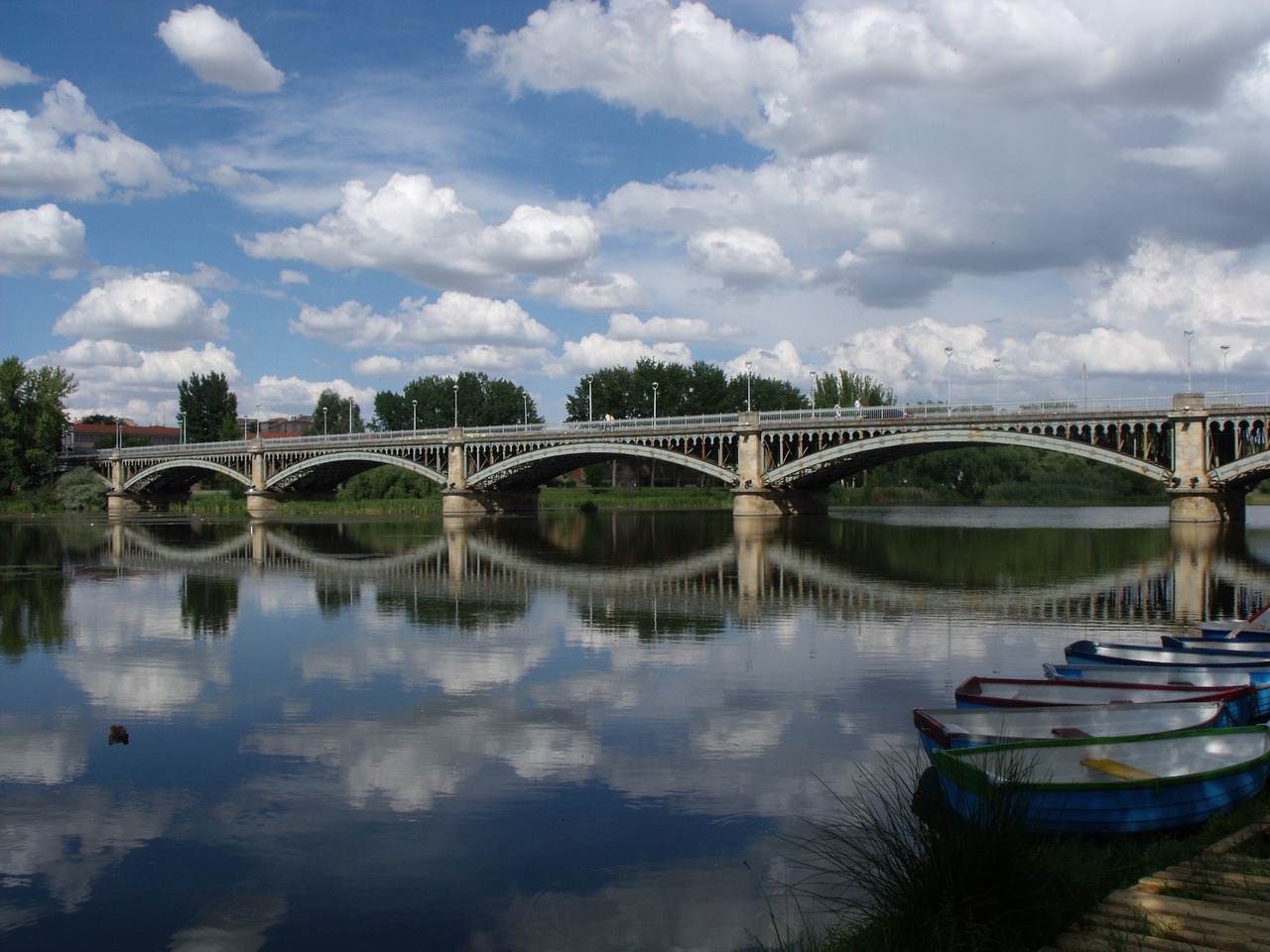 bridge river water free photo