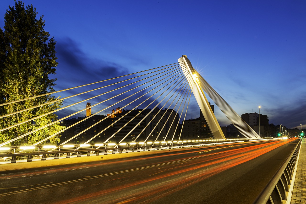 bridge lleida city free photo