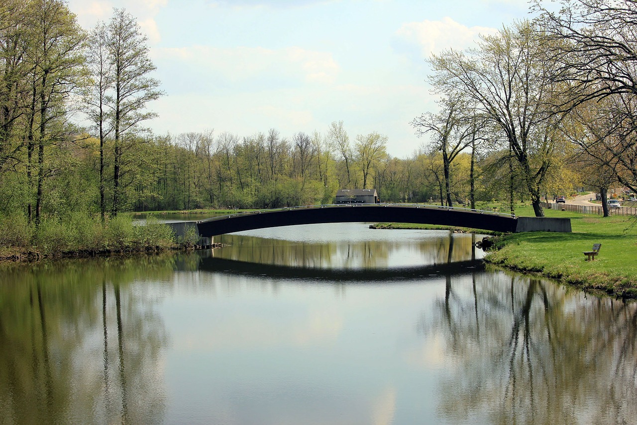 bridge lagoon water free photo