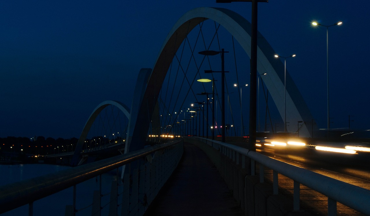 bridge jk night free photo
