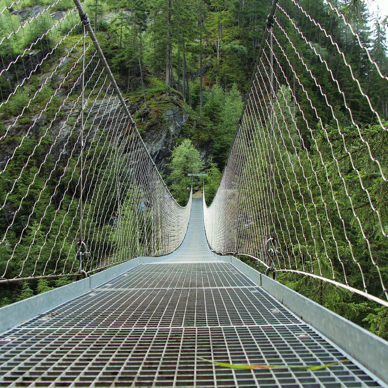 bridge railing rope free photo