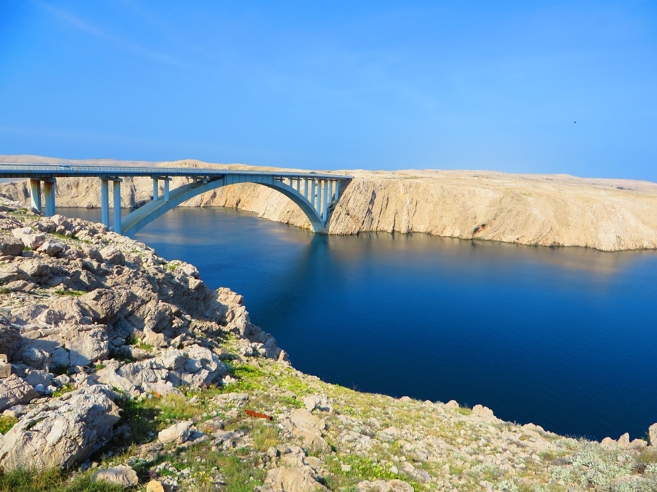 bridge sea costa free photo