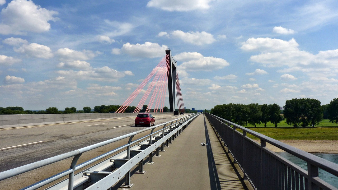 bridge düsseldorf rhine free photo